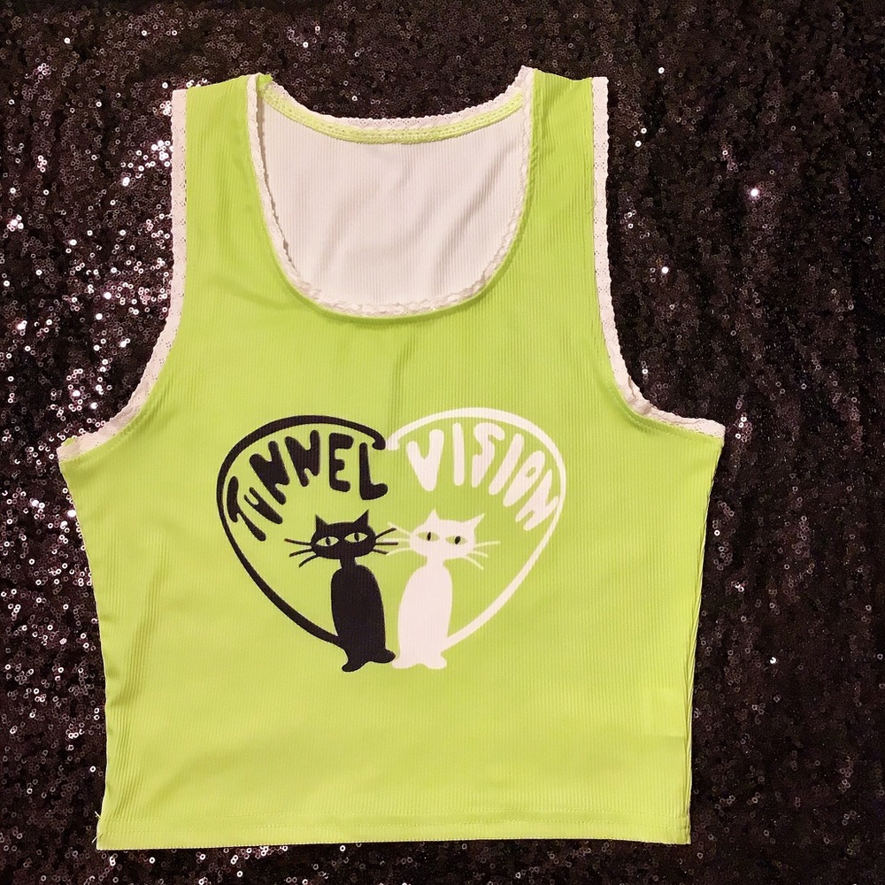 Crop top Yellow Green Women’s/Juniors